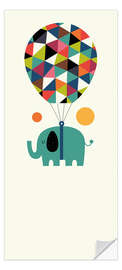 Door sticker Fly High And Dream Big - Andy Westface
