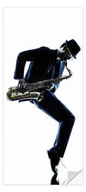 Dørtapet Jazzsaksofon