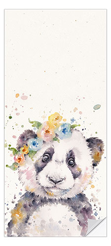 Door sticker Little panda