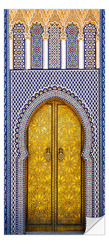 Dørtapet Decorated door of the royal palace