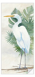 Deursticker Standing Egret II - Avery Tillmon