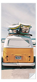 Door sticker Surfer Van - Florida Feeling - Art Couture