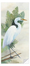 Door sticker Standing Egret I - Avery Tillmon