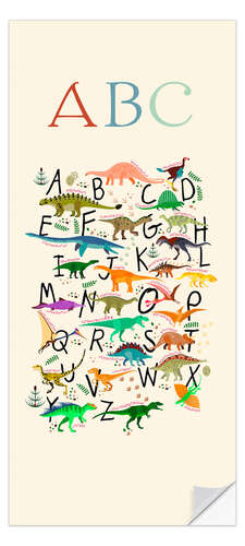 Dørtapet Dino Alphabet