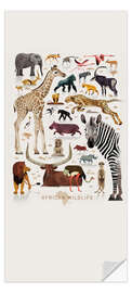 Deursticker Africa's wildlife - Dieter Braun