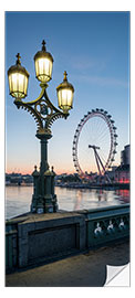 Deursticker Millennium Wheel in London - Jan Christopher Becke