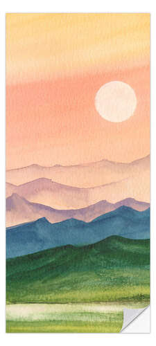 Ovitapetti Sunset over the hills