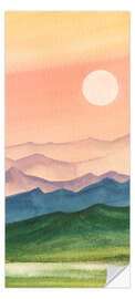 Dørtapet Sunset over the hills - Asha Sudhaker Shenoy