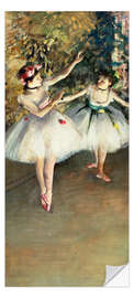Door sticker Two dancers on the stage - Edgar Degas
