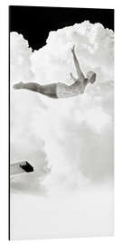 Aluminium print High diver in the clouds, 1950s