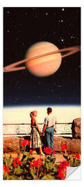 Door sticker Space Love - Taudalpoi