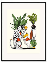 Gerahmter Kunstdruck Dalmatiner mit Pümpel - Wyatt9