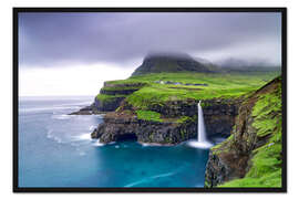 Gerahmter Kunstdruck Färöer-Inseln II