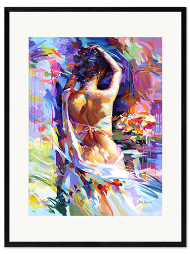 Impression artistique encadrée Tenderness Unveiled
