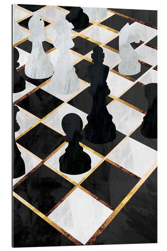 Gallery print Golden Chess Set