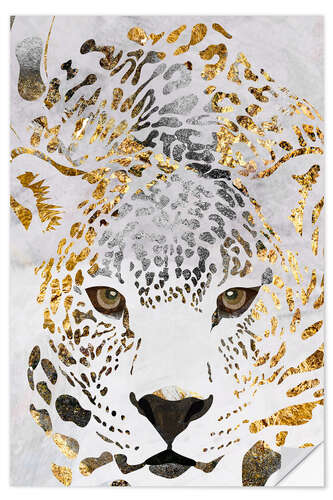 Wall sticker Golden Jaguar