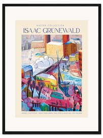 Gerahmter Kunstdruck Smokes, Stockholm - From Stadsgården, overlooking Slussen and Mälaren