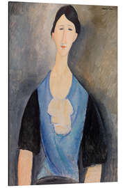 Magnettafel Junge Frau in Blau
