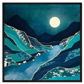 Gerahmter Kunstdruck Frühlingsflussnacht