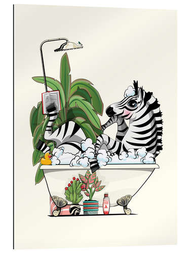 Gallery print Zebra Reading in the Bath