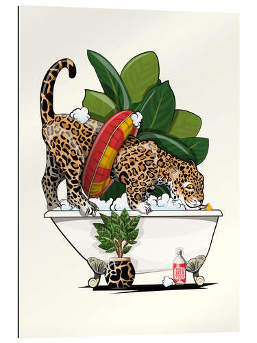 Gallery print Jaguar Wild Cat in the Bathroom