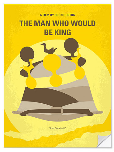 Selvklebende plakat The Man Who Would Be King