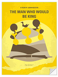 Selvklæbende plakat The Man Who Would Be King