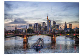 Foam board print Skyline Frankfurt am Main