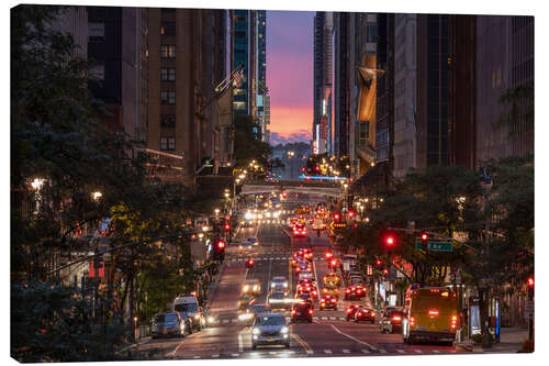 Leinwandbild Rush Hour in New York City