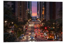 Foam board print Rush Hour in New York City