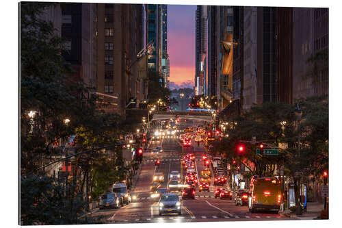 Tableau en plexi-alu Rush Hour in New York City