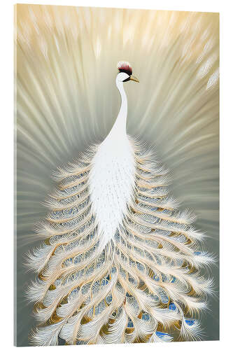 Stampa su vetro acrilico Japanese Peacock I