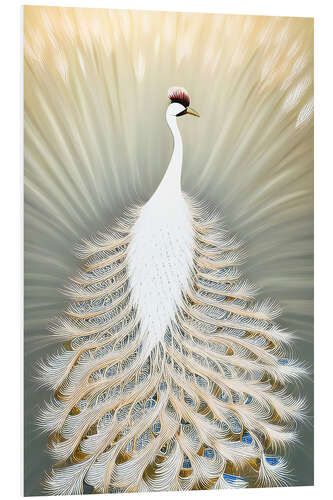 Foam board print Japanese Peacock I