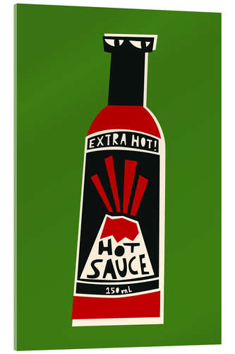 Acrylglasbild Hot Sauce