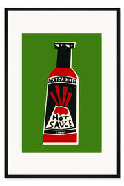 Gerahmter Kunstdruck Hot Sauce