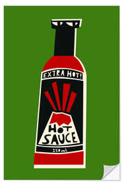 Sticker mural Hot Sauce