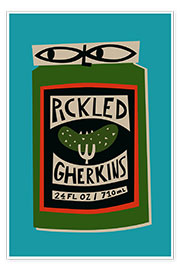 Wall print  Pickled Gherkins - Fox &amp; Velvet