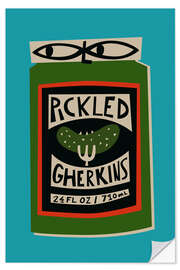 Vinilo para la pared Pickled Gherkins