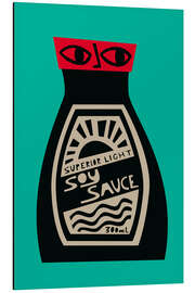 Aluminium print Soy Sauce