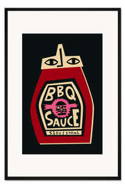Gerahmter Kunstdruck BBQ Sauce