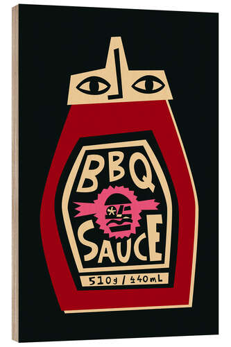 Stampa su legno BBQ Sauce