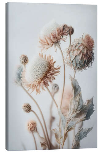 Lienzo Pastel colored dried flowers