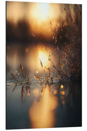 Magnettafel Sonnenuntergang am See