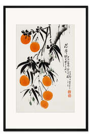 Gerahmter Kunstdruck Japanische Orangen