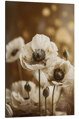 Stampa su alluminio White Poppy