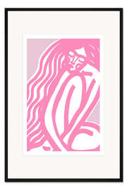 Gerahmter Kunstdruck Die Stille in Rosa