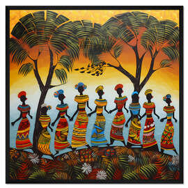 Gerahmter Kunstdruck Zusammen Stark