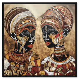 Gerahmter Kunstdruck Aufeinander treffen