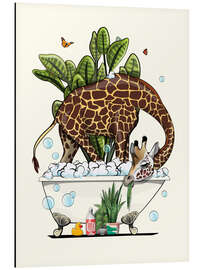 Magnettafel Giraffen-Wellness