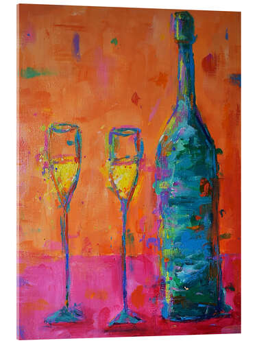 Acrylglasbild Prosecco